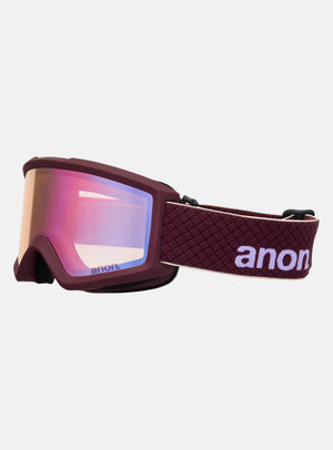Anon Helix 2.0 Goggles + Bonus Lens | Frame: Deep Cherry, Lens: Perceive Cloudy Pink